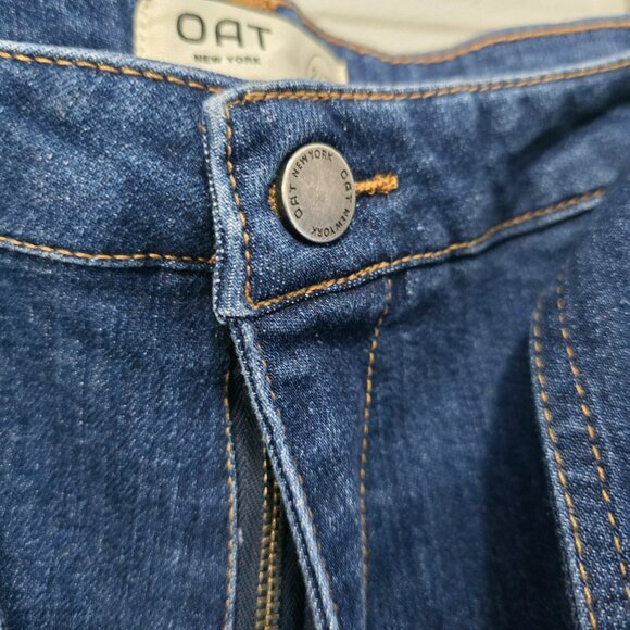 NWT Oat New York High Rise Wide Leg Jeans Size 4 Trouser - Picture 4 of 8